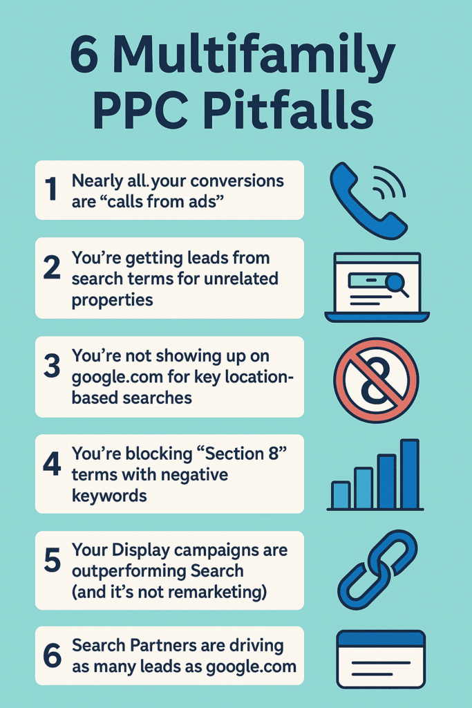 List of 6 Multifamily PPC Pitfalls